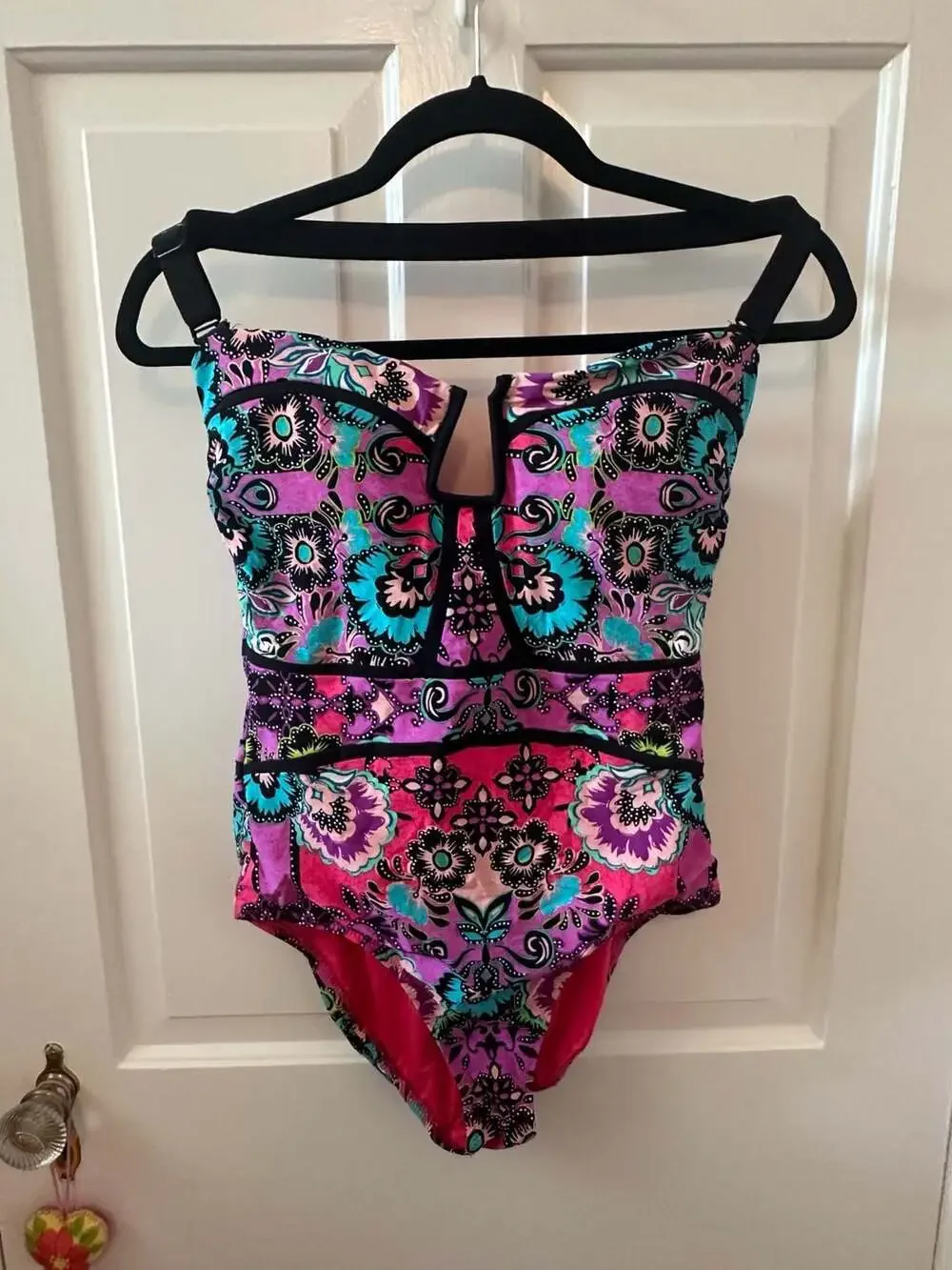 Nanette Lepore Bali Batik Seductress One Piece Swimsuit
